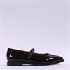 Paul Green Pointed Toe Mary Jane Pump - Dark Brown Patent